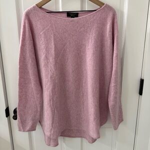 Charter Club Cashmere Luxury Soft Pink Sweater, Size XL